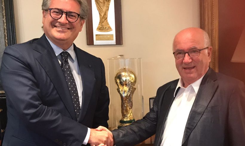 Incontro Ferrarese Tavecchio per valorizzazione stadi italiani Incontro Ferrarese Tavecchio per valorizzazione stadi italiani