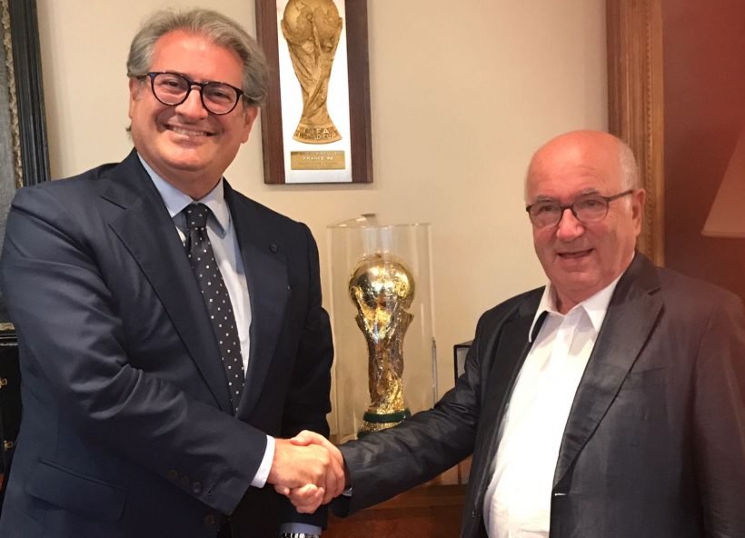 Incontro Ferrarese Tavecchio per valorizzazione stadi italiani Incontro Ferrarese Tavecchio per valorizzazione stadi italiani
